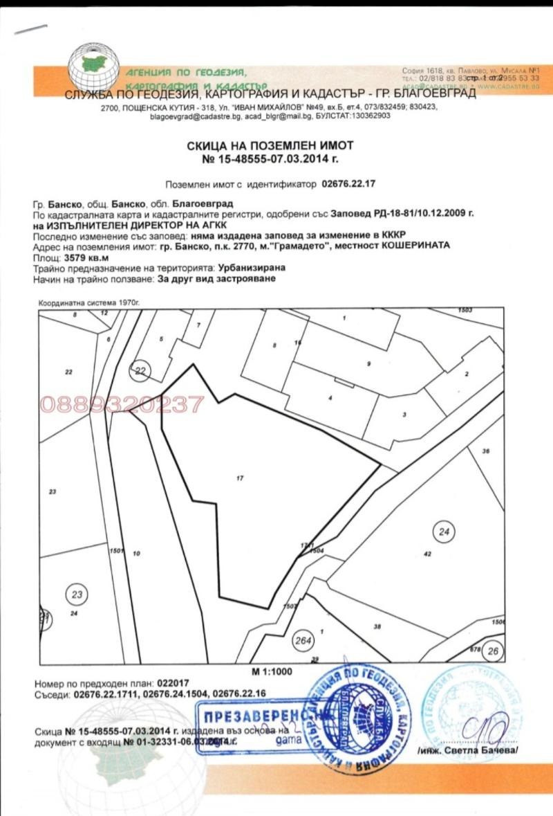 Продава Парцел област Благоевград , гр. Банско , Кошерината, 3579 кв.м | 23716506 — Imoti.com Продава Парцел област Благоевград , гр. Банско , Кошерината, 3579 кв.м | 23716506